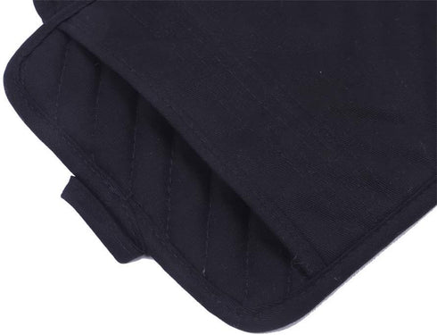 Anyi Cotton Pot Holders with Pocket, Heat Resistant Black Counter Table Hot Pads for Kitchen...