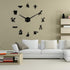 The Geeky Days Dentist Sign Giant DIY Large Wall Clock with Mirror Effect Dental Clock Wall Art Home Decor Frameless Big Time Clock Watch(Black)...
