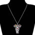 BONSNY Signature Africa Wildlife Collection SUNRISE Jungle Safari Wild Elephant Enamel Pendant Necklace...