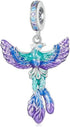 Butterfly Ladybug Cat Bird Charm 925 Sterling Silver Animal Charms for Pandora Charm Bracelet (Phoenix Charm)...
