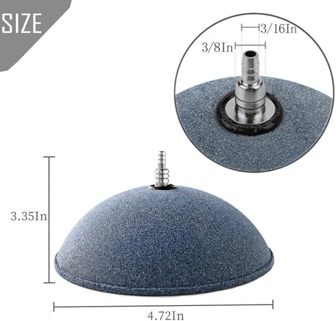 kathson Mineral Air Stone Bubble 4.7 Inch Ball Shape Diffuser Airstones for Aquarium, Fish Tank, Pump and Hydroponics(2 Pack)...