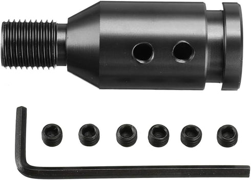 (Black) Shift knob Shifters Adapter Manual Transmission Non Threaded M12x1.25mm...
