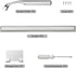 Shower Squeegee for Glass Doors, Squeegee for Shower Glass, Bathroom with Hook, Stainless Steel, 12-Inch Wide Blade for Efficient Cleaning, Perfec...