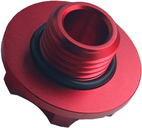 DEWHEL Billet Aluminum Oil Fill Cap for 1999-2010 Ford Powerstroke Diesel 6.0L 7.3L 6.4L (Red)...