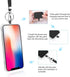 Universal Cell Phone Lanyard, Crossbody Lanyard Adjustable Detachable Nylon Neck Strap, Compatible with All Mobile Phone, with Keychain and 2 Patc...