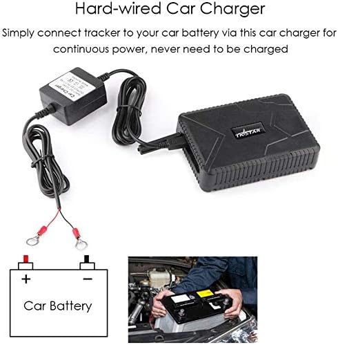 TKSTAR Hard-Wired Car Charger for GPS Tracker, GPS Locator´ Battery Charger(DC 12-24V) for TK905 TK915 TK905B TK913 TK903, Connect The GPS Tracker...