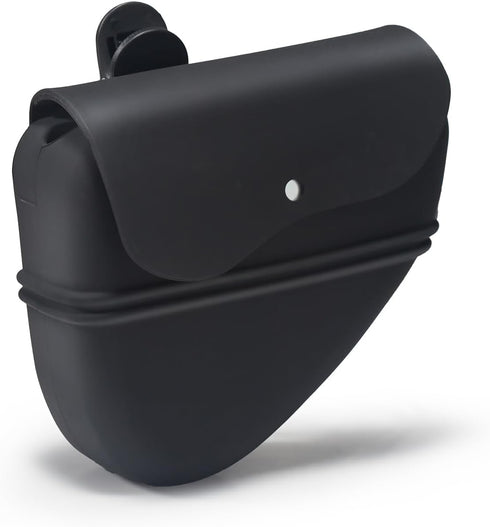 Dog Treat Pouch For Pet Training Puppy With Clip & Flip Cover Silicone Dog Treat Bag Strong Magnet Closure For Dog Trainer Walking -Black...
