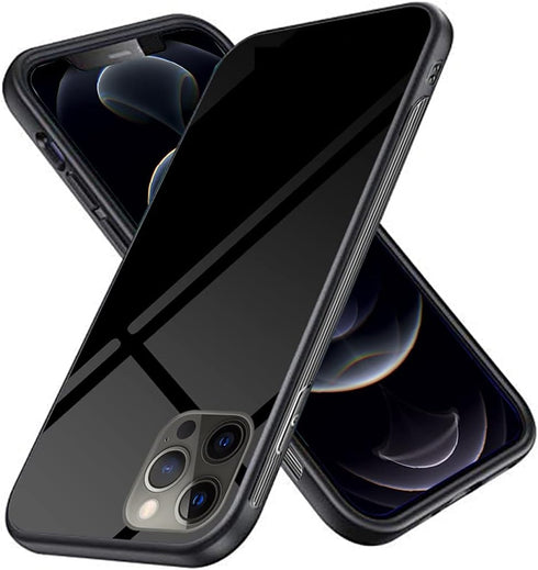 Case for iPhone 12 Pro Max, for iPhone 12 Pro Max Cases with Full Camera Lens Back,Protector Phone,Tempered Glass Quality,Silm Cover 6.7 inch, Bla...