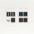 Tripp Lite 8-Port Universal Keystone Double-Gang Wall Plate, 2-Gang Faceplate, Adaptable, TAA, White (N080-208)...