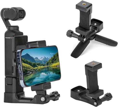 Fergio OSMO Pocket 3 Front Phone Mount Accessories (1/4”Thread Screw), Used with Tripod and Expansion Mount Extension for DJI Osmo Pocket 3......