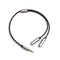 REXUS Grey 3.5mm Y Splitter Stereo Audio Cable 4-Pole Male to 2 Female for Headphone, Headset Splitter Adapter Extension Aux Cable, Compatible Mob...