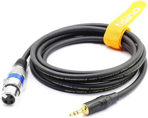 Disino XLR to 3.5mm (1/8 inch) Stereo Microphone Cable for Camcorders, DSLR Cameras, Computer Recording Device and More - 5ft...