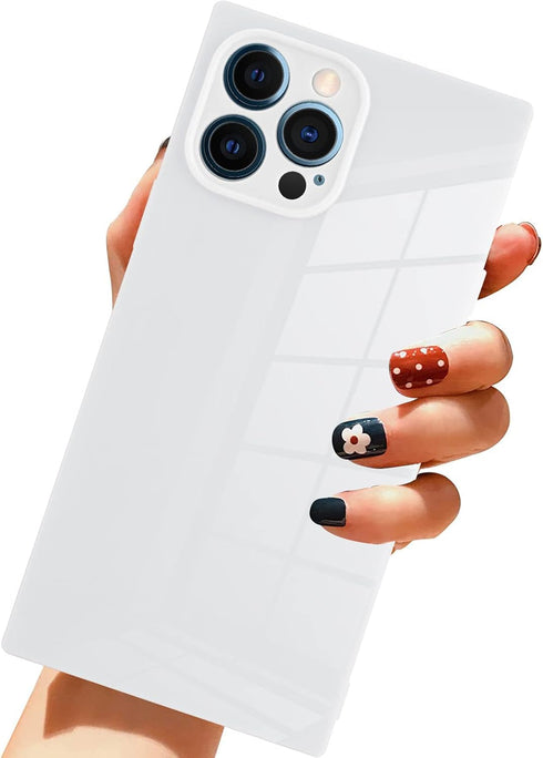 LSL Case for iPhone 12 Pro Max White Soft TPU Bumper Anti-drop Anti-scratch Shock Absorption Protective Wireless Slim Cover Compatible with iPhone...