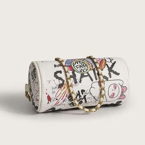 Graffiti Crossbody bag,Trendy Designer Mini Shoulder Bag,Phone Wallet Purse for Women,Chain Bag for Girls...