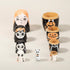 Halloween Themed Girls Nesting Dolls Skeleton Pumpkin Ghost Puppy Wooden Russian Nesting Doll Matryoshka Kid Stacking Toy Gift Dolls for Home Haun...