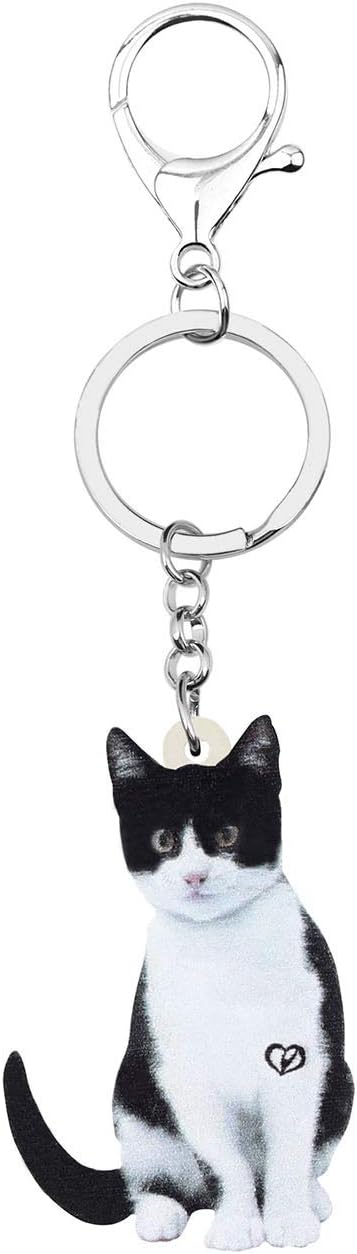 Cute Halloween Black Cat Keychain Key Chain Cat Car Accessories for Women Teen Girls Charms Cats Gifts...