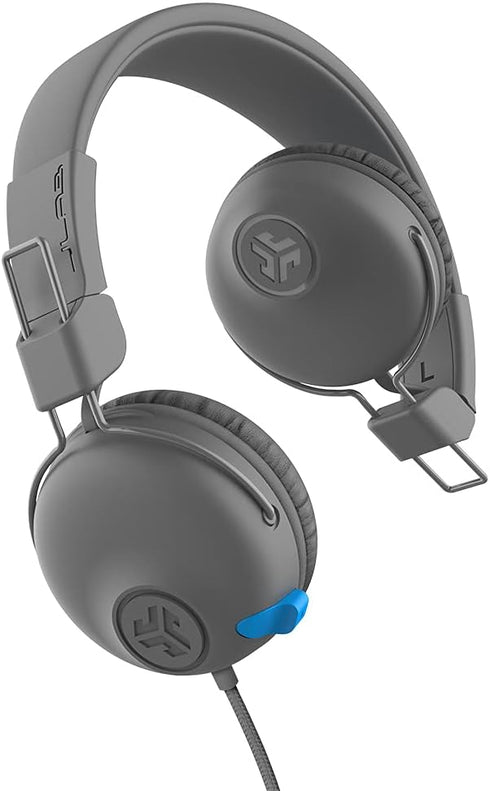 JLab JBuddies Learn On-Ear Kids Headphones, Retractable Boom Mic, Built-in Volume Regulators for Safety, Folding, Adjustable, Great for Schooling ...