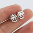 Hollow Crown Lion King Earrings Pendant Necklace Set for Men Women Stainless Steel Lion Head Necklace Jewelry...