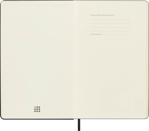 Moleskine Classic Notebook, Hard Cover, Large (5" x 8.25") Ruled/Lined, Black, 240 Pages...