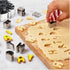 Mini Alphabet Number Cookie Cutters Sets of 37 Pieces Letter Mold Tools for Fondant Biscuit,Cake,Fruit,Vegetables,or Dough Stainless Steel...