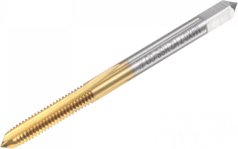 uxcell Straight Flute Taps, M4 x 0.7 Metric Left Hand Titanium Coated M35 Cobalt High Speed Steel Machine Tapping Screw Thread Milling Tap Machini...