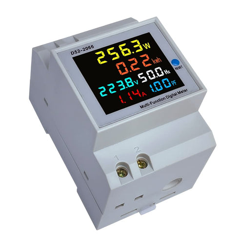 Digital Single Phase Energy Meter Tester Electricity Usage Monitor AC 110V 40V~300V 100A Ampermeter Power Voltmeter Ammeter Voltage Amps Watt Kwh ...