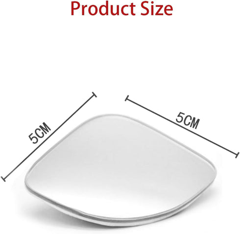 Blind Spot Mirror,Fan Shape Curved Car Blind Spot Mirror,Blind Spot Convex Car Mirror,Frameless 360° Adjustable Convex Rear View Mirror,Side Mirro...