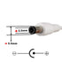 3pcs Extension Cable USB to DC Cable - 5V USB 2.0 Port Male to DC 5V Male 5.5mm x 2.5mm Power Cord White 100cm(3.3ft)...