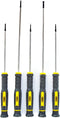 General Tools 604X 5 Piece Extended Length Phillips Head Magnetic Screwdriver Set for Hard to Reach Spaces - Black...