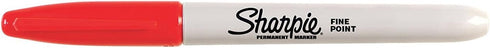 Sharpie Permanent Markers, Fine Tip, Black & Red, 2 Pack...