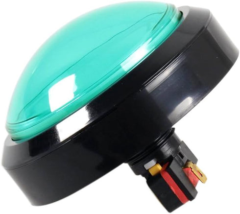 EG Starts Arcade Buttons 100mm Big Dome Convex Type LED Lit Illuminated Push Button for Arcade Machine Video Games Parts DC 12V Green...