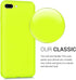 kwmobile Case Compatible with Apple iPhone 7 Plus/iPhone 8 Plus Case - Soft Slim Protective TPU Silicone Cover - Neon Yellow...