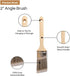 Vermeer Paint Brushes - 4-Pack - 2" Angle Sash Brushes for All Latex and Oil Paints & Stains - Home Improvement - Interior & Exterior Use...