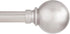 Kenney KN80102 Mercer Ball End Standard Decorative Window Curtain Rod, 36-66" Adjustable Length, Brushed Nickel Finish, 3/4" Diameter Steel Tube...