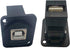 USB 2.0 D Panel Mount Connector USB B to USB A Adapter Solderless Socket Female to Female Converter Data Transfer for Audio Video Optoelectronic N...