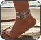 Elastic Beaded Ankle Bracelet for Women Double Layered Beaded Anklet Silver Hearts Stretch Anklet Boho Colorful Beach Anklets Cute Heart Foot Jewe...