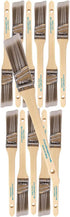 12PK 1 inch Angle Brush Premium Wall/Trim House Paint Brush Set Great for Professional Painter and Home Owners Painting Brushes for Cabinet Decks ...