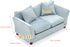 iLAND Dollhouse Couch, Modern Dollhouse Furniture on 1/12 Scale, Miniature Sofa for Dollhouse Living Room (Light Sky Blue Velvet)...