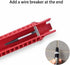 8-in-1 Faucet and Sink Installer, Anti-Slip Multifunctional Pipe Wrench Plumbing Tool for Sink/Bathroom/Kitchen Plumbing Tubing (Red)...