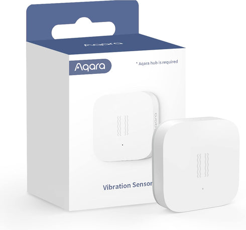 Aqara Vibration Sensor, REQUIRES AQARA HUB, Zigbee Connection, Wireless Mini Glass Break Detector for Alarm System and Smart Home Automation, Comp...