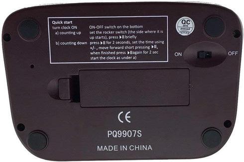 LEAP Chess Clock Digital Chess Timer Professional for Board Games Timer with Alarm Function (Official Store) Brownish Red...