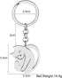 Cute Stainless Steel Cat Keychain Gifts for Women Girls Cat Keyrings Purse Car Keys Charms...