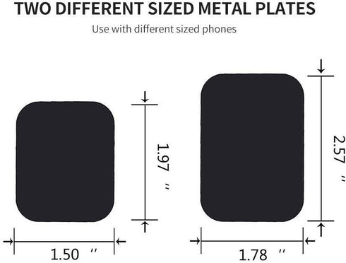 Best Tek Mount Metal Plate, Phone Magnet Sticker, Metal Plate for Magnetic Mount 8 Pack...
