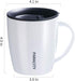 PARACITY Insulated Coffee Mug Stainless Steel Coffee Mug with Lid Handle Double Wall Vacuum Travel Mug Camping Tumbler Cup Men Women 12 oz (White)...