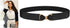 AKOAK Women's Tight Belt, Elastic Waist Buckle Belt, Artificial Leather Elastic Belt for Girls and Women, Alloy Buckle Elastic Waist Belt for Knit...