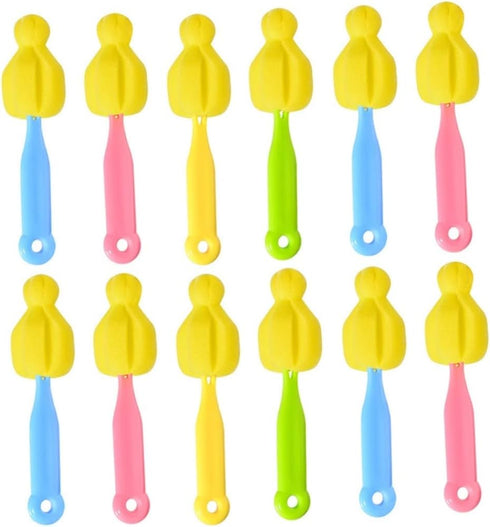 Set Pacifier Bottle Brush Bottle Brush Pacifier Cleaning Supplies Bottle Cleaner Brush Milk Bottle Cleaning Brush Tumbler Cup Brush Sponge Glass...