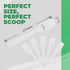 100 Pack 2.5 Inch Cosmetic Spatulas - Small Plastic Spatula for Cosmetics, Creams, & Crafts | Makeup Spatula or Multipurpose Mini Applicator for M...
