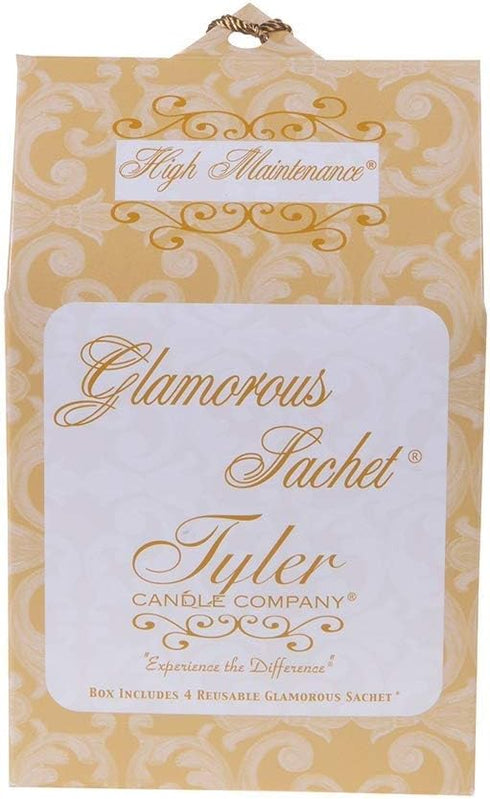 Tyler Candle Glamorous Diva & High Maintenance Sachets Bundle (4 Reusable Glamorous Sachet Each) (Diva&High Maintenance)...