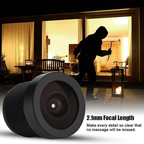CCTV Camera Lens, 2.1mm Camera Lens 150° Wide Angle M12*0.5 IP Camera Lens for 1/3'' & 1/2.9'' CCD Chips, This Camera Lens with IR Night Vision Fu...