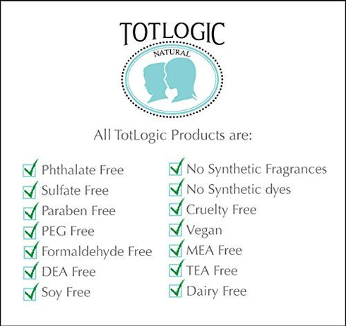 TotLogic Sulfate Free Bubble Bath - 8 oz, Original Scent, Gentle & Hypoallergenic, Rich in Antioxidants & Botanicals, No Parabens, No Phthalates, ...